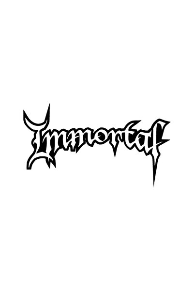 FARKSHP ملصق جديد خاص من Immortal Auto متوافق مع اللون الأسود مقاس 30 × 18 سم