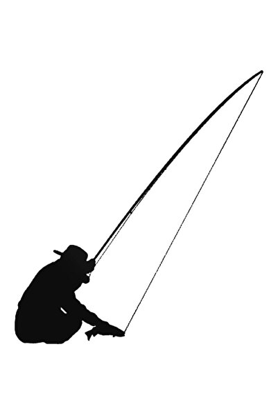 Generic Brand Fishing Line Fisherman Auto Custom New Sticker 25 X 27 cm
