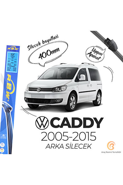 Rbw Arka Silecek Volkswagen Caddy 2005-2015 ile uyumlu