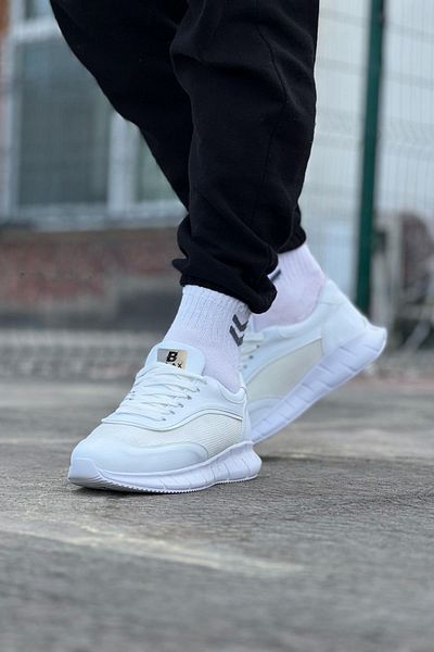 Angoravi White Knitwear Men's Sports Shoes