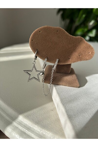 AKARSU TAKI Rodyum küpe