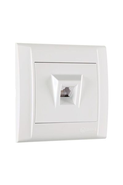 MAKEL DEFNE NÜMERİS PRİZ Modül Kapak (Beyaz)