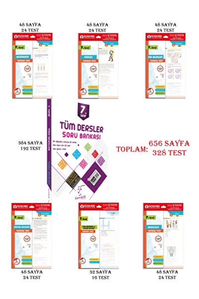 Karekök Yayınları Karekök Özdebir Ortaklığıyla 7. Sınıf Tüm Dersler Soru Yapr...