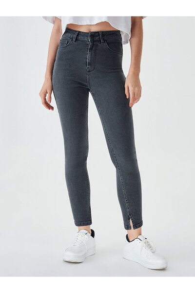 Ltb بنطال جينز بيرنيتا بفتحة عالية الخصر