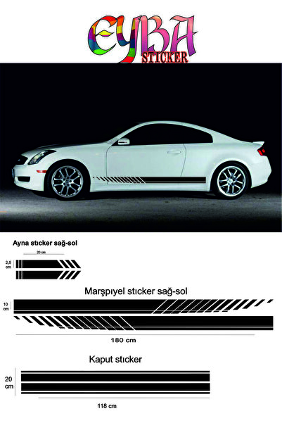pınaxar Car Hood-Moldings-Side Mirror Domestic Production A+Quality Set of 5 ...