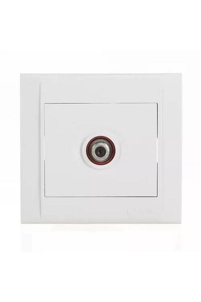 MAKEL Defne Satellite Socket Single Passing Module Cover (WHITE) Makel