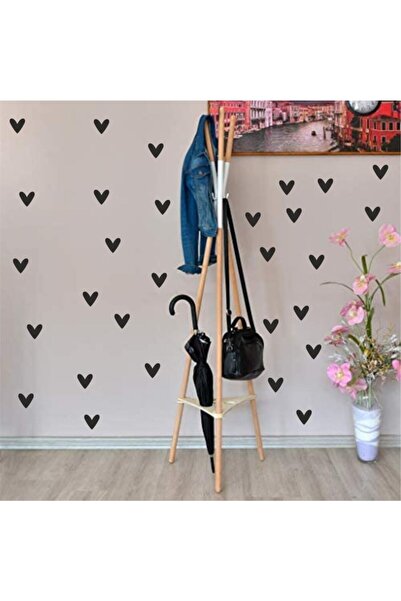Genel Markalar Mat Siyah Kalp Figürü 100 Adet