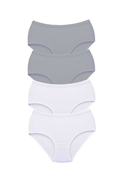 Royaleks 4 Pieces Tutku Women's High Waist Bato Thick Rubber Panties S10