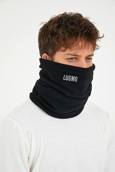 LUGMO Черна мъжка яка от полар