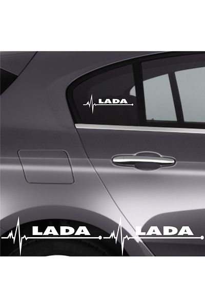 FİXFLEX Special New Compatible Accessory for Lada Ve-Ga Auto Rhythm Special New Sticker 2Pcs 20*9cm