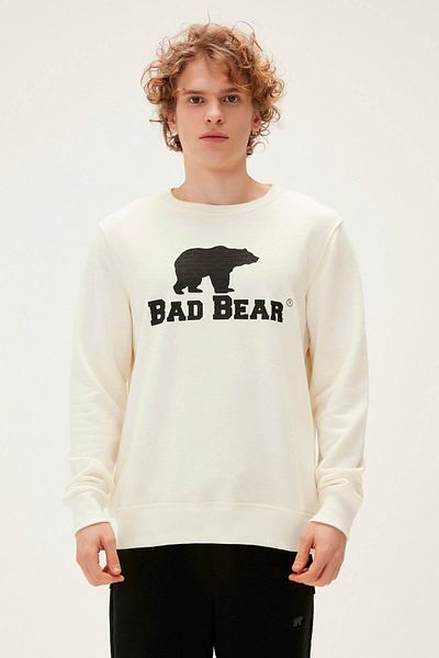 Bad Bear Erkek Sweatshirt Siyah 22.02.12.007 Logo Crewneck