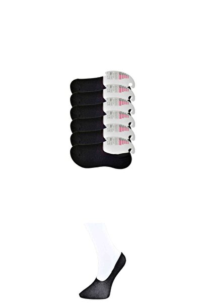 teknoparkx Black Women's Ballerina Socks 6 pairs