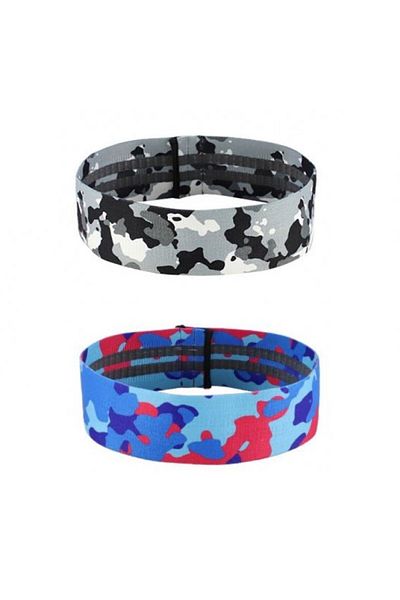 ZEROGYM 44cm Exercise Resistance Band - Camo, Hip Slimming and Firming, 2 Different Camouflage Colors