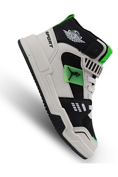 KCMN Cool King JoranS Uzun Boğazlı Ortopedik Taban Unisex Çocuk Spor Ayakkabı YEŞİL