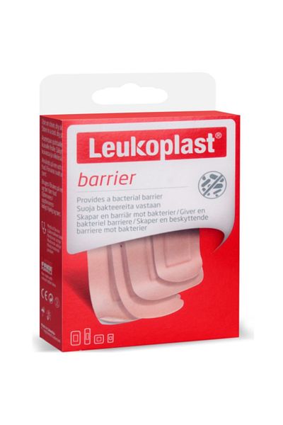 Leukoplast حاجز Leukplast - 22 × 72 مم، 38 × 63 مم، 38 × 38 مم