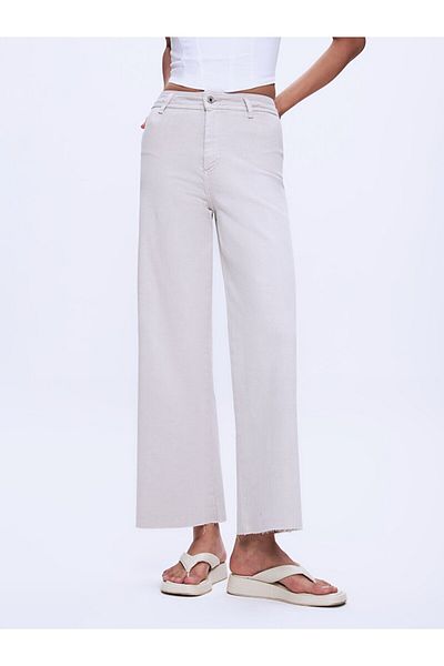 Ltb Danelle High Rise Cropped Wide Pants