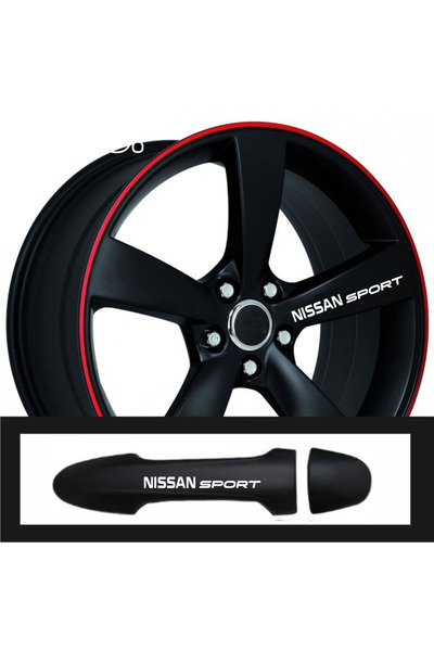 jurastore Custom New Compatible Accessory for Nissan Pulsar Auto Door Handle/Wheel Rim Custom New Sticker 10 Pieces 10*1.5 cm