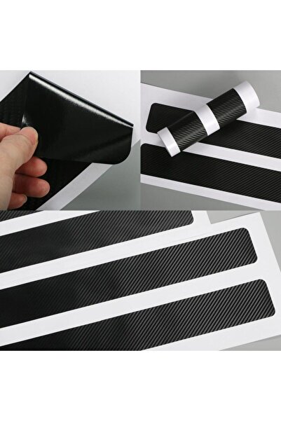 AYstok For Volkswagen Caddy custom new compatible Accessory Auto Door Sill custom new sticker Carbon 4 Pieces