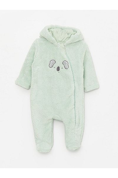 LC Waikiki Lw – Baby-Jungen-Overall aus Samt mit Stickerei-Detail (0–12 Monate mit Stiefeletten, 12 Monate ohne Stiefeletten)