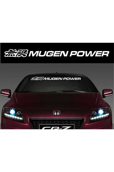 Beta Moda Hub Honda Mugen Power Ön Cam Sticker 100*8 Cm