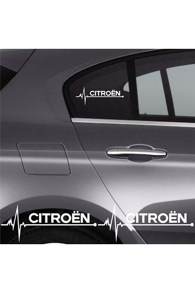 bol bol cesitler Accessory Auto Rhythm Sticker Compatible for Citroen C3 2 Pieces 20*9 Cm