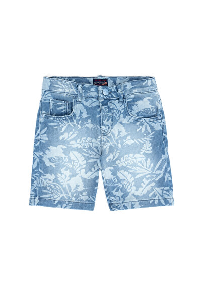 U.S. Polo Assn. Erkek Çocuk Açık Mavi Jean Şort 50264442-DN0021