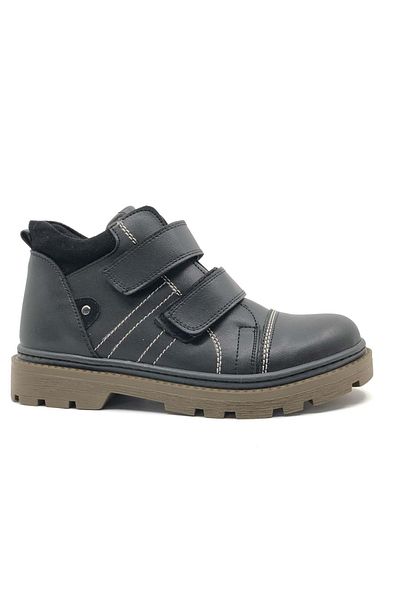 KCMN Aydindas Velcro Boots Unisex Boots Παιδικές Μπότες ΜΑΥΡΟ