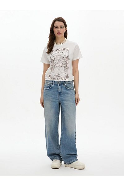 Ltb Pantaloni largi din jeans Larrie