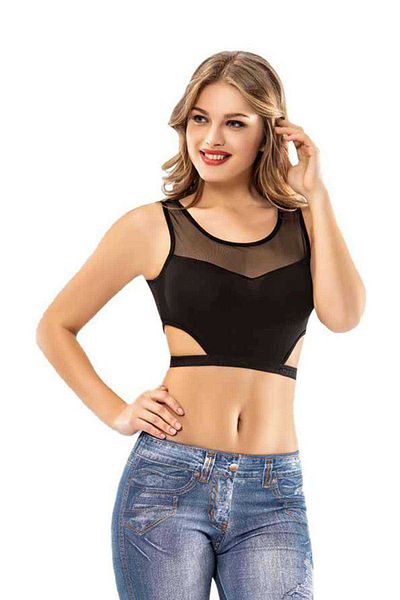 Ethab Ticaret Kota 2 Pieces Black Tulle Model Lace Bustier