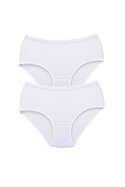 OEM 2 Pieces Tutku Women's High Waist Bato Thick Rubber Panties White