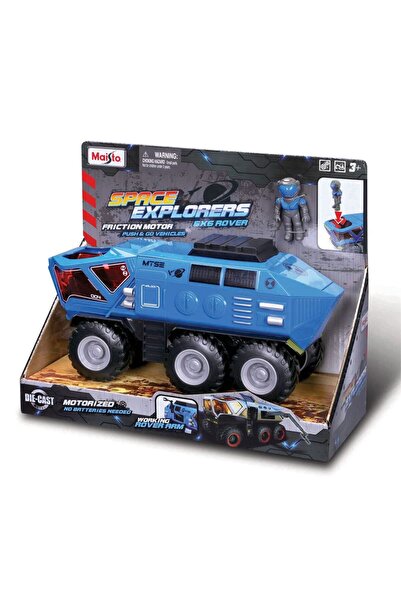 Maisto Space Explorers 6X6 Rover Friction Spacecraft and Figure - Blue