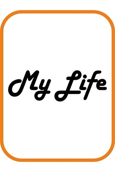Berrybu ملصق My Life - My Life Auto Motor مخصص جديد عالي الجودة أسود مقاس 20*...