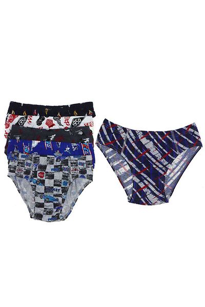 Ethab Ticaret 6 Pieces Patterned Boy's Slip 504
