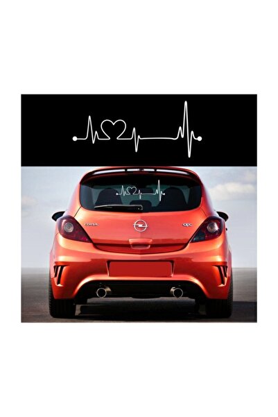 Generic Brand Heart Pulse Auto Rear Window Special New Quality Quality Sticke...