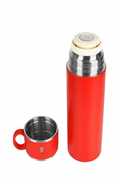 BAYLAR Red 316l Quality Stainless Steel Thermos with Cup 580 ml