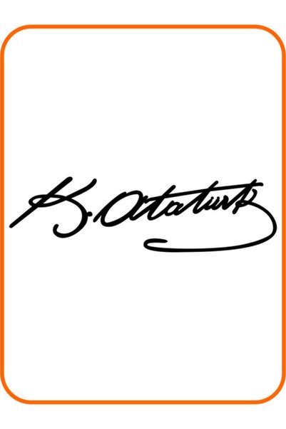 pınaxar Ataturk Signature Auto Domestic Production A+ Quality Black 33*10 cm ...