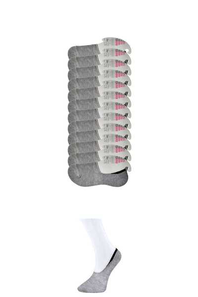 teknoparkx Gray Women's Ballerina Socks 12 pairs