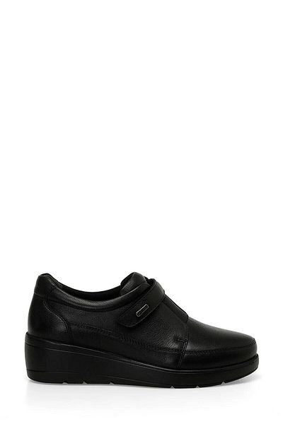 Polaris Women's Black Wedge Heeled Shoes - 101879439   4F 105222 .Z4Pr