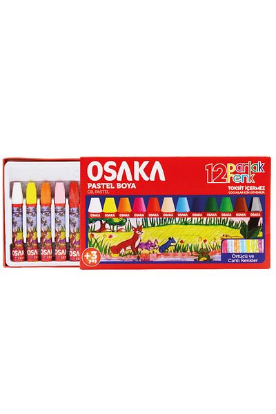 Osaka 12 Color Crayons 12 Liters