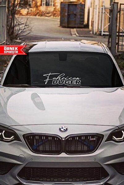 Genel Markalar Beyaz Özel Isim Soyisim Sticker 40*15 Folyo Ad Soyad Ve Isteğe Özel Cam Yazı Modelleri Özel Tasarım