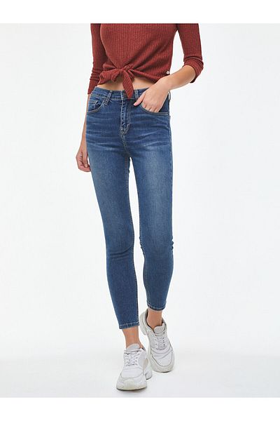 Ltb Δερμάτινο παντελόνι Tanya X Mid Rise