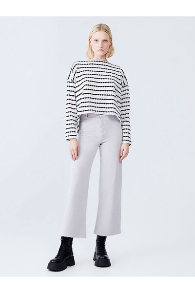Ltb Danelle Hıgh Rıse Cropped Wıde Pantolon