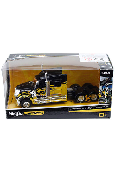 Maisto Custom Rings 1:64 Toy Truck Yellow 14cm