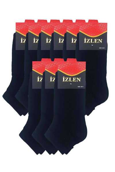 CT STONES Black Men's Short Sports Socks 9 Pairs