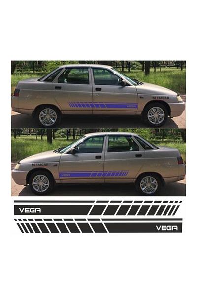 FİXFLEX Special New Compatible Accessory Auto Side Strip for Lada Ve-Ga Special New Sticker