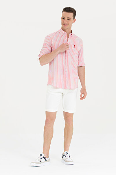 U.S. Polo Assn. Erkek Beyaz Jean Şort 50264330-DN0015