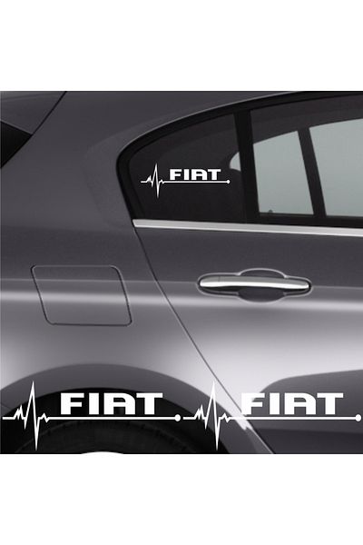 bol bol cesitler Accessory Auto Rhythm Sticker Compatible for Fiat Doblo 2 Pieces 20*9 Cm