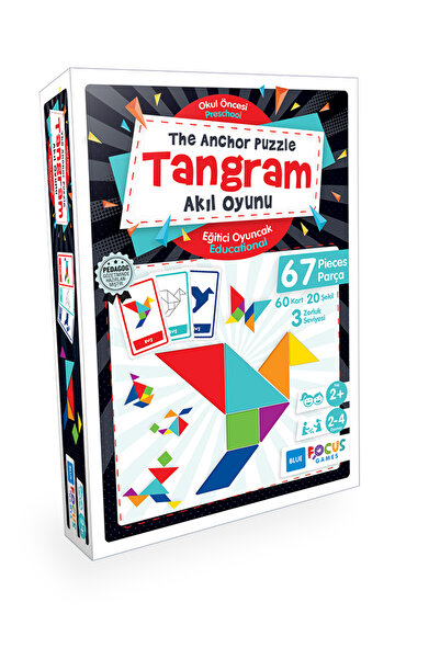 Blue Focus Tangram - The Anchor Puzzle