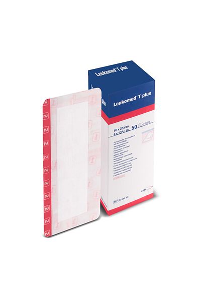 BSN غطاء جرح فيلم شفاف من Leukomed T Plus مقاس 10 سم × 35 سم