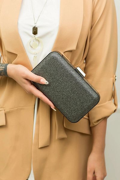 Chantaky 049 2504 Geantă pentru rochie de seară cu sclipici nisip